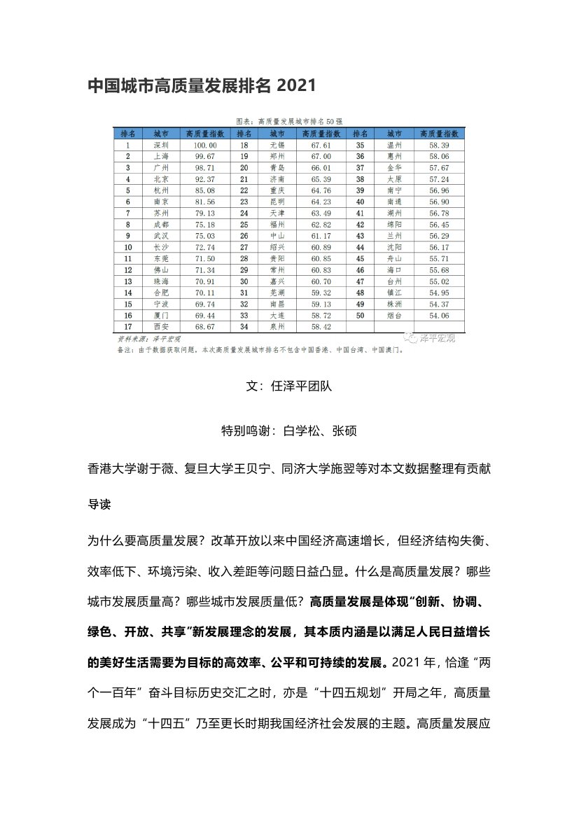 中国城市高质量发展排名 2021.pdf