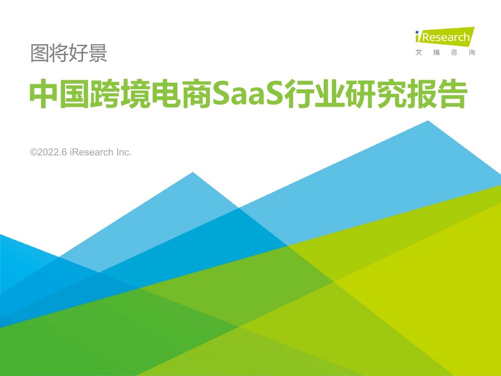 中国跨境电商SaaS行业研究报告.pdf