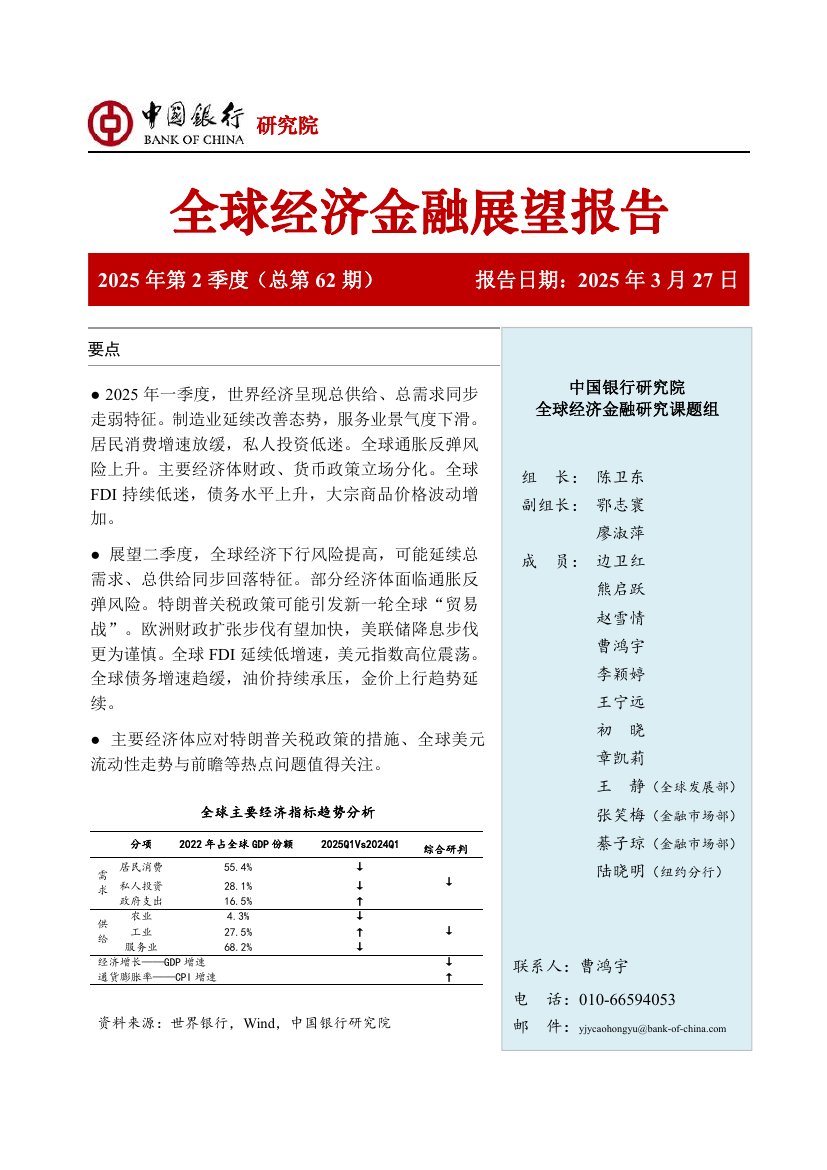 国际宏观-全球经济金融展望报告2025年第2季度（总第62期）.pdf