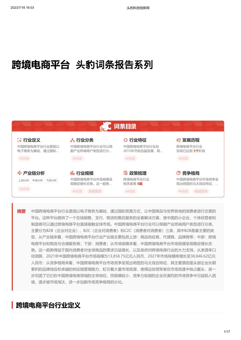 2023跨境电商平台词条报告系列.pdf